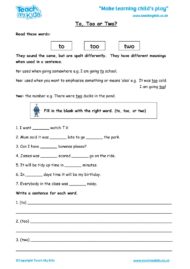 Worksheets for kids - totoo-or-two
